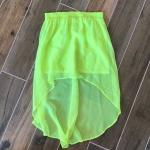 High low festival skirt